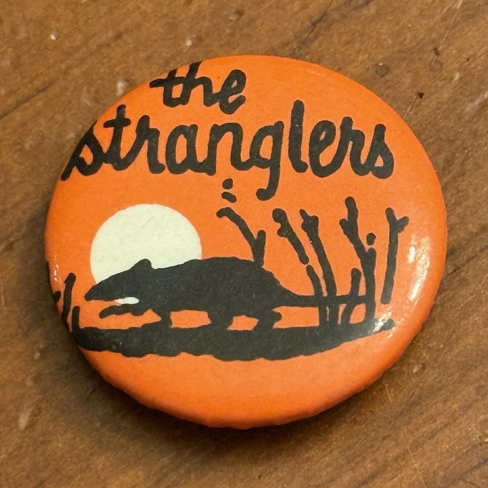 The Stranglers Small Vintage Pinback Button Pin Round Circle‎